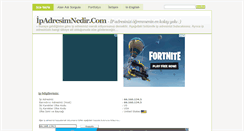 Desktop Screenshot of ipadresimnedir.com